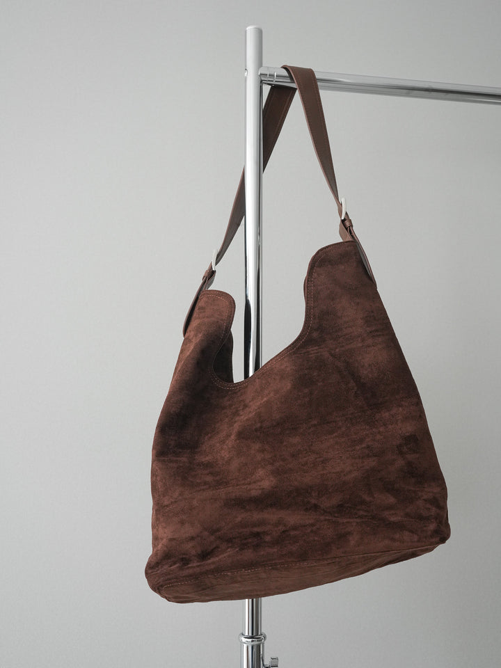 [予約]スウェードビックショルダーBAG/brown