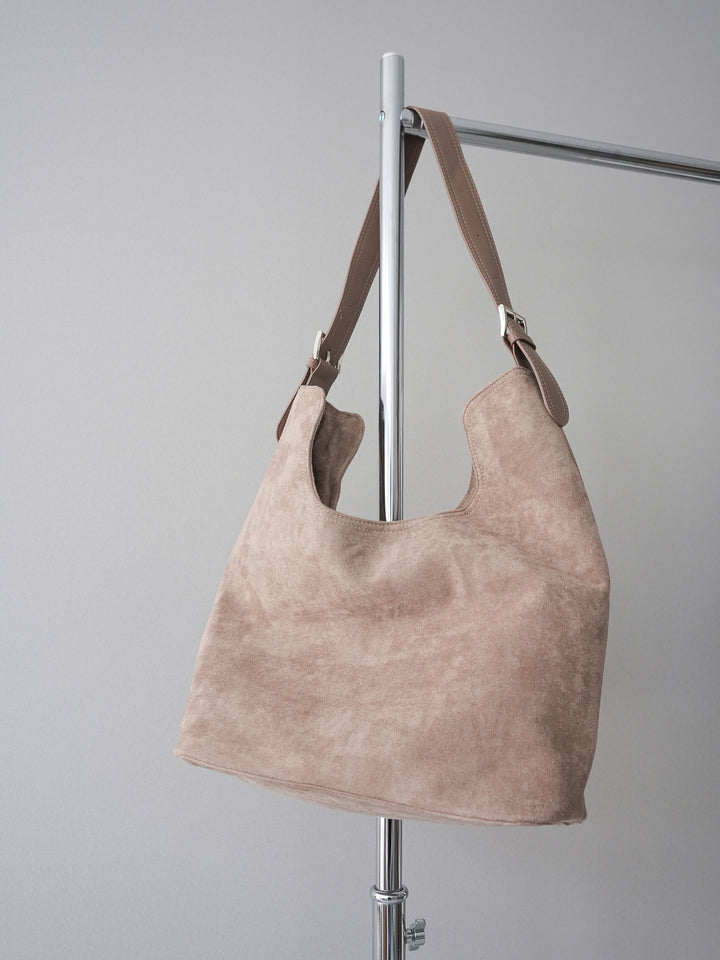 [予約]スウェードビックショルダーBAG/beige