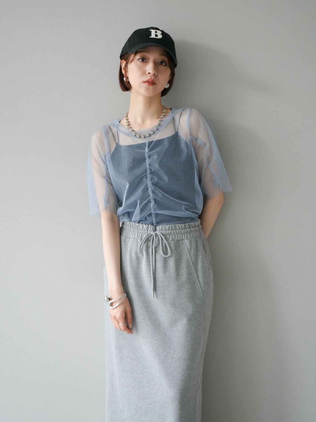 [SET]ラメチュールシャーリングプルオーバー+ラメチュールシャーリングプルオーバー(2set)