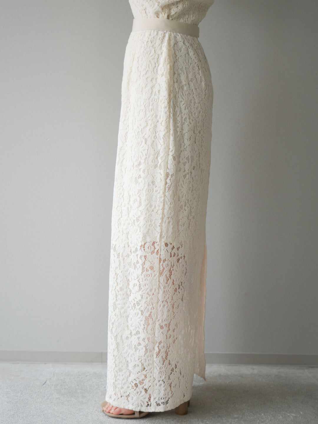 [SET]フルレースキャミ＆IラインスカートSET UP