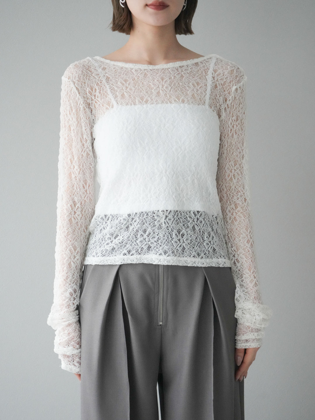 [予約]バックラウンドレーストップス/オフ