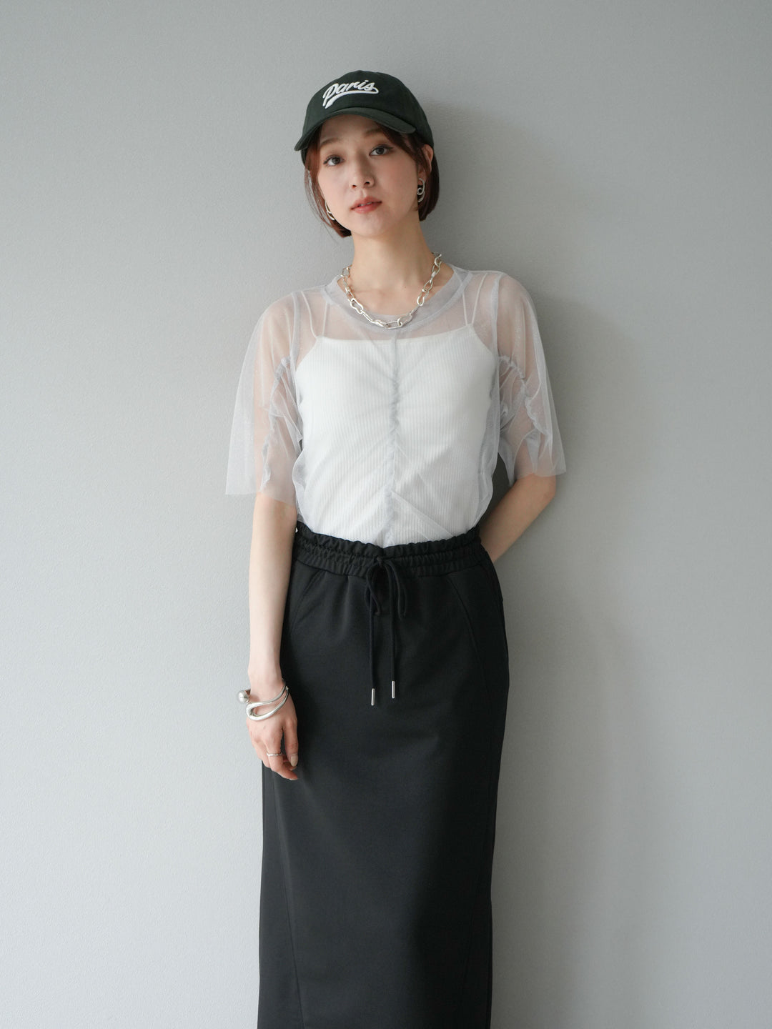 [SET]ラメチュールシャーリングプルオーバー+選べるアクセセット(2set)