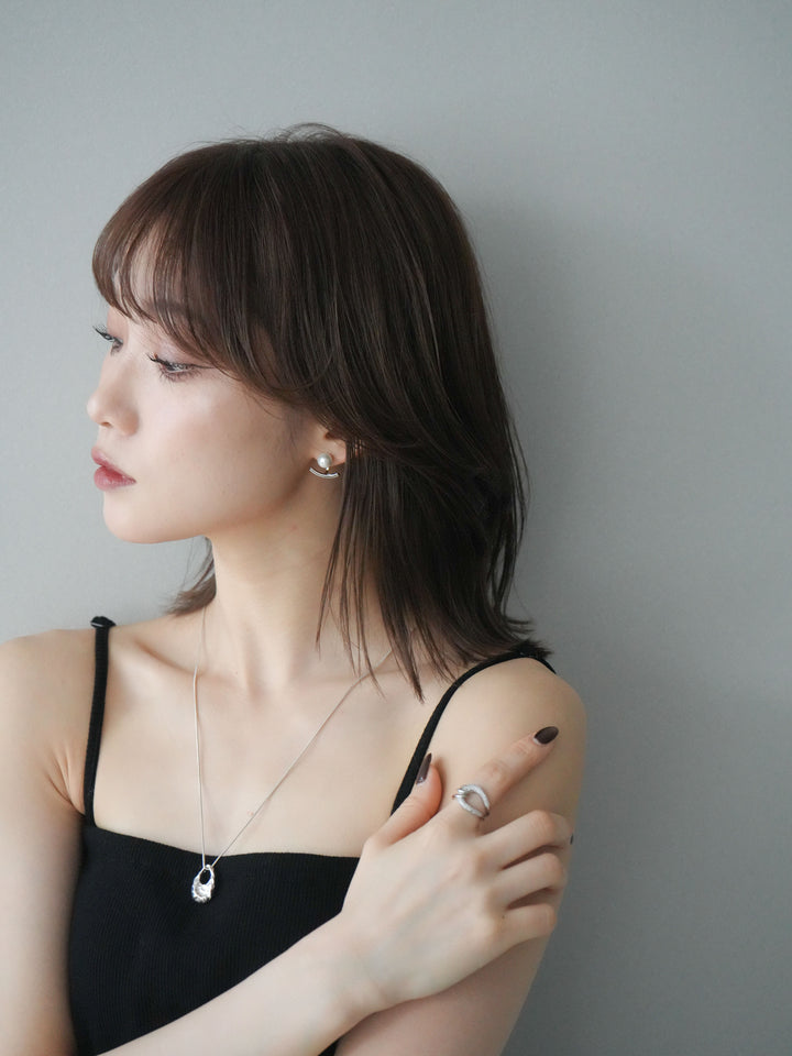 [予約]フロスツイストビジューリング/silver