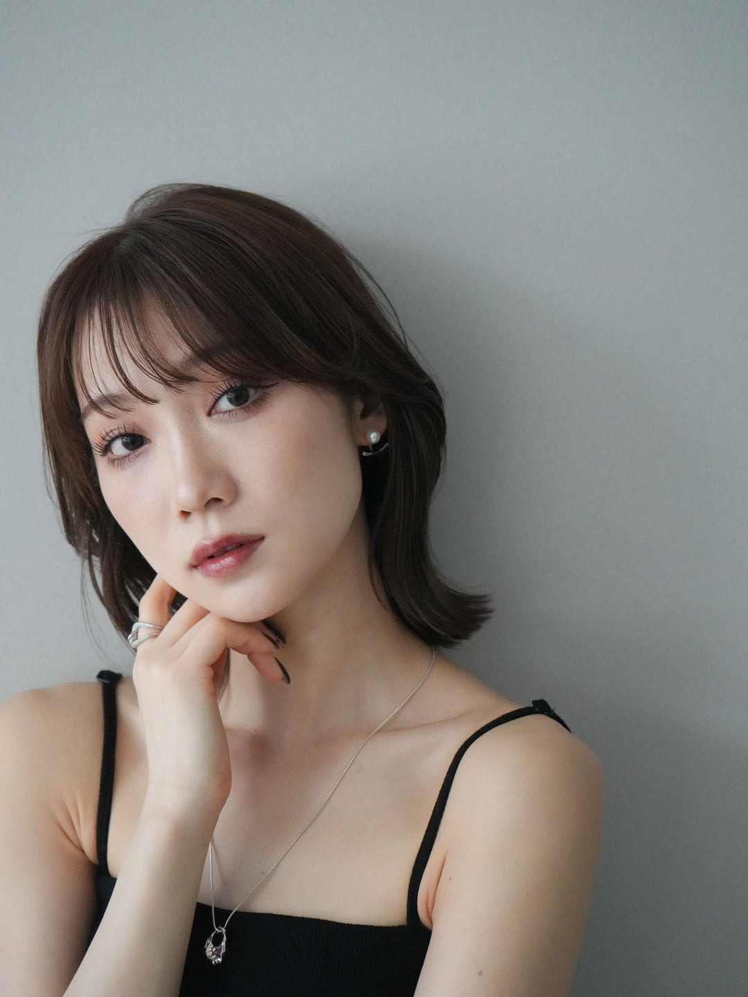 [予約]2WAYパールモチーフピアス/silver