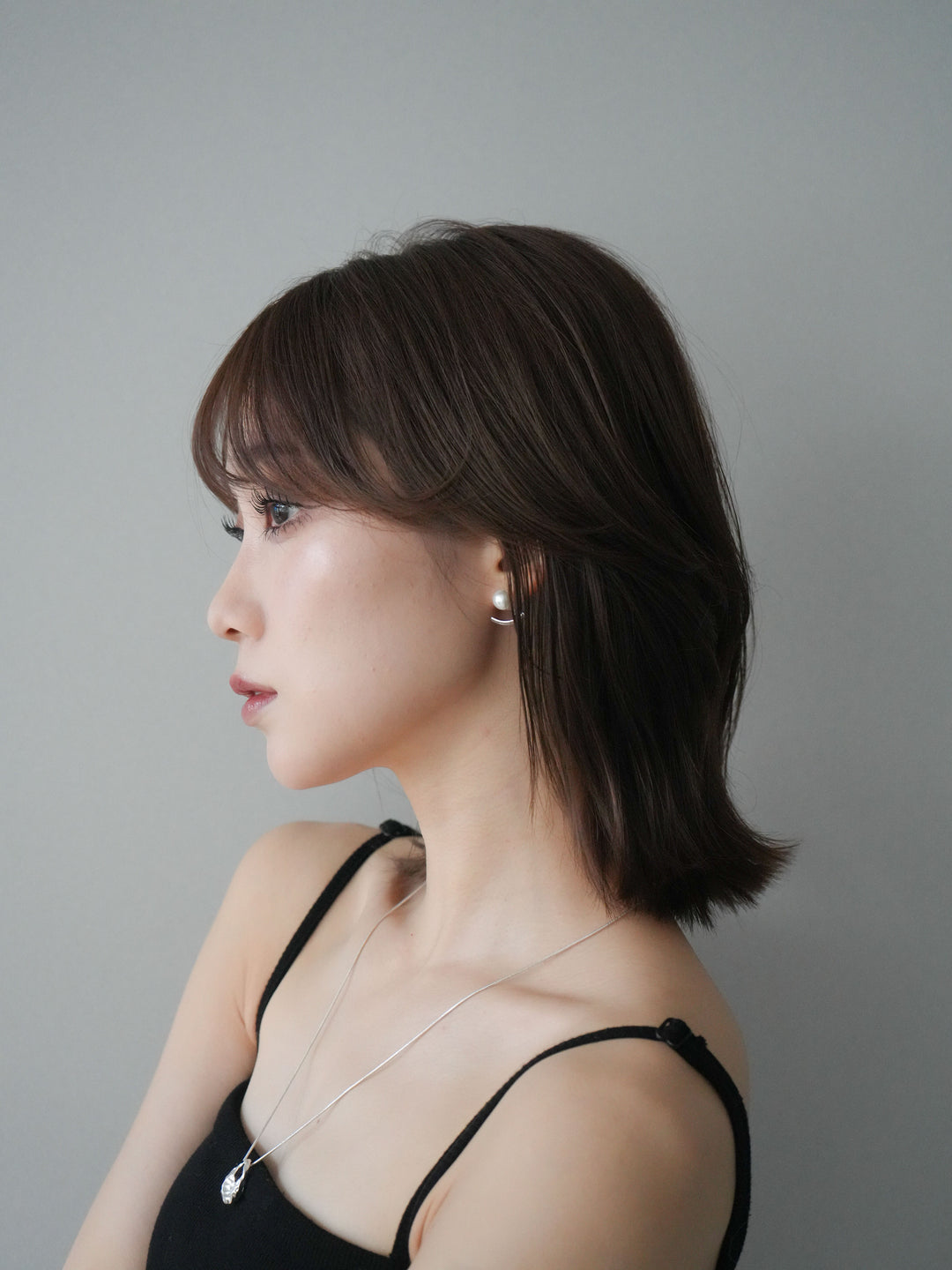 [予約]2WAYパールモチーフピアス/silver