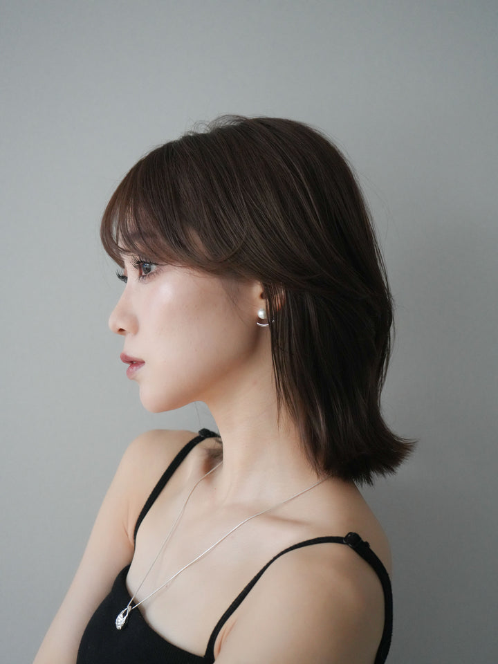 [予約]2WAYパールモチーフピアス/silver