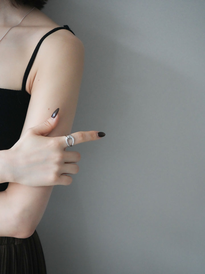 [予約]フロスツイストビジューリング/silver