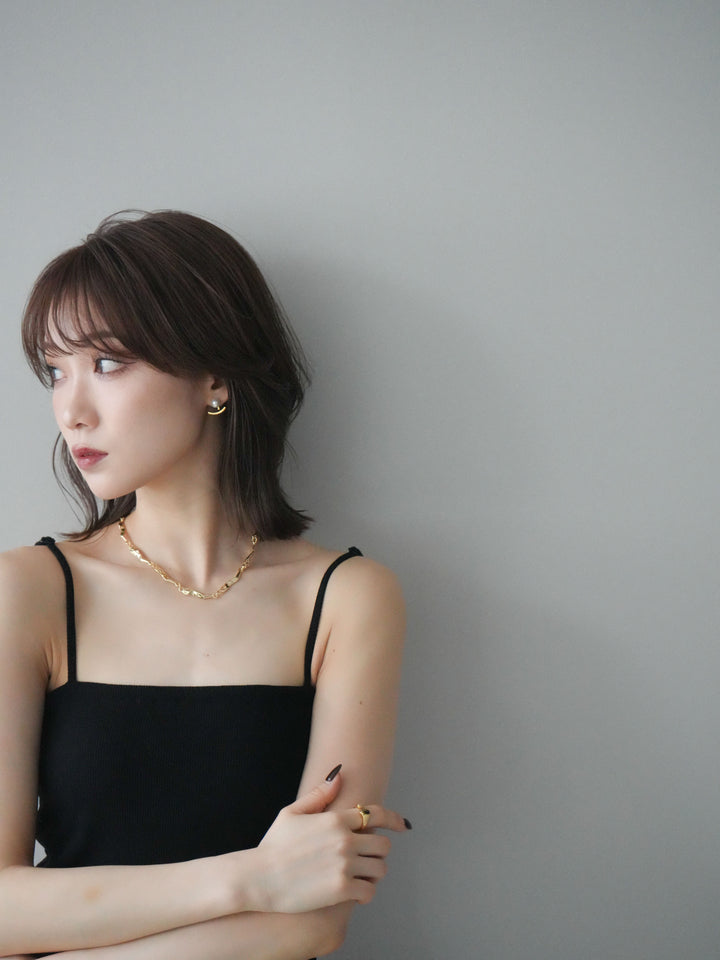 [予約]2WAYパールモチーフピアス/gold