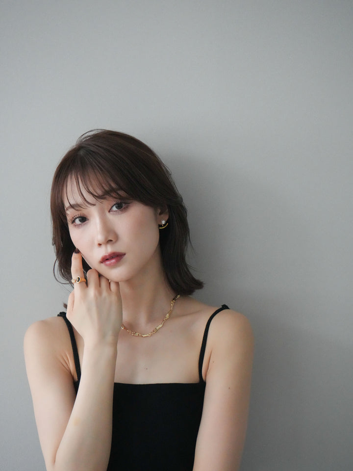 [予約]2WAYパールモチーフピアス/gold