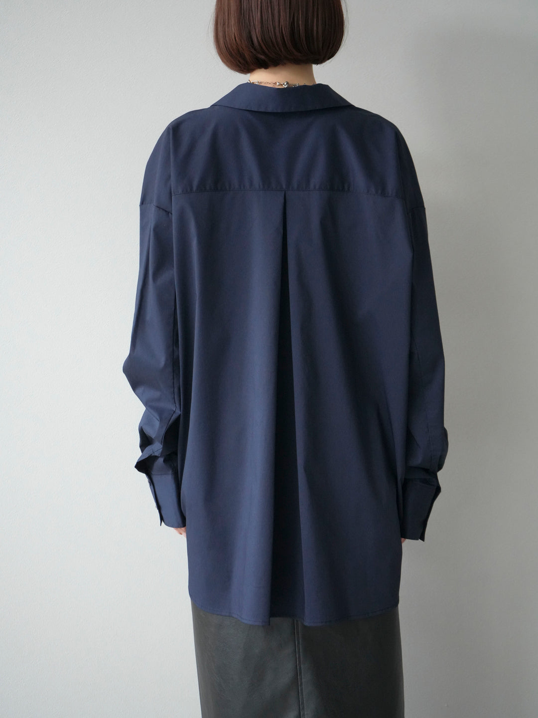[予約]ブロードディープスキッパーブラウス/ネイビー