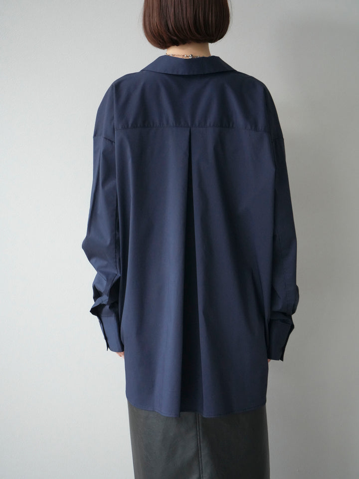 [予約]ブロードディープスキッパーブラウス/ネイビー