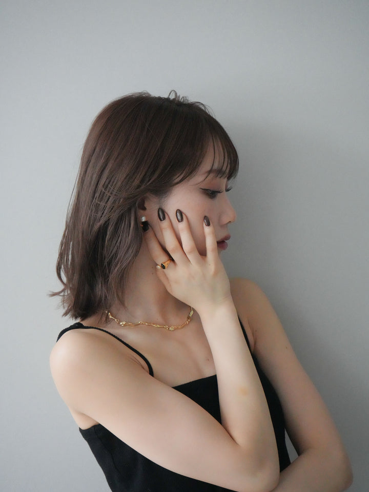 [予約]2WAYパールモチーフピアス/gold