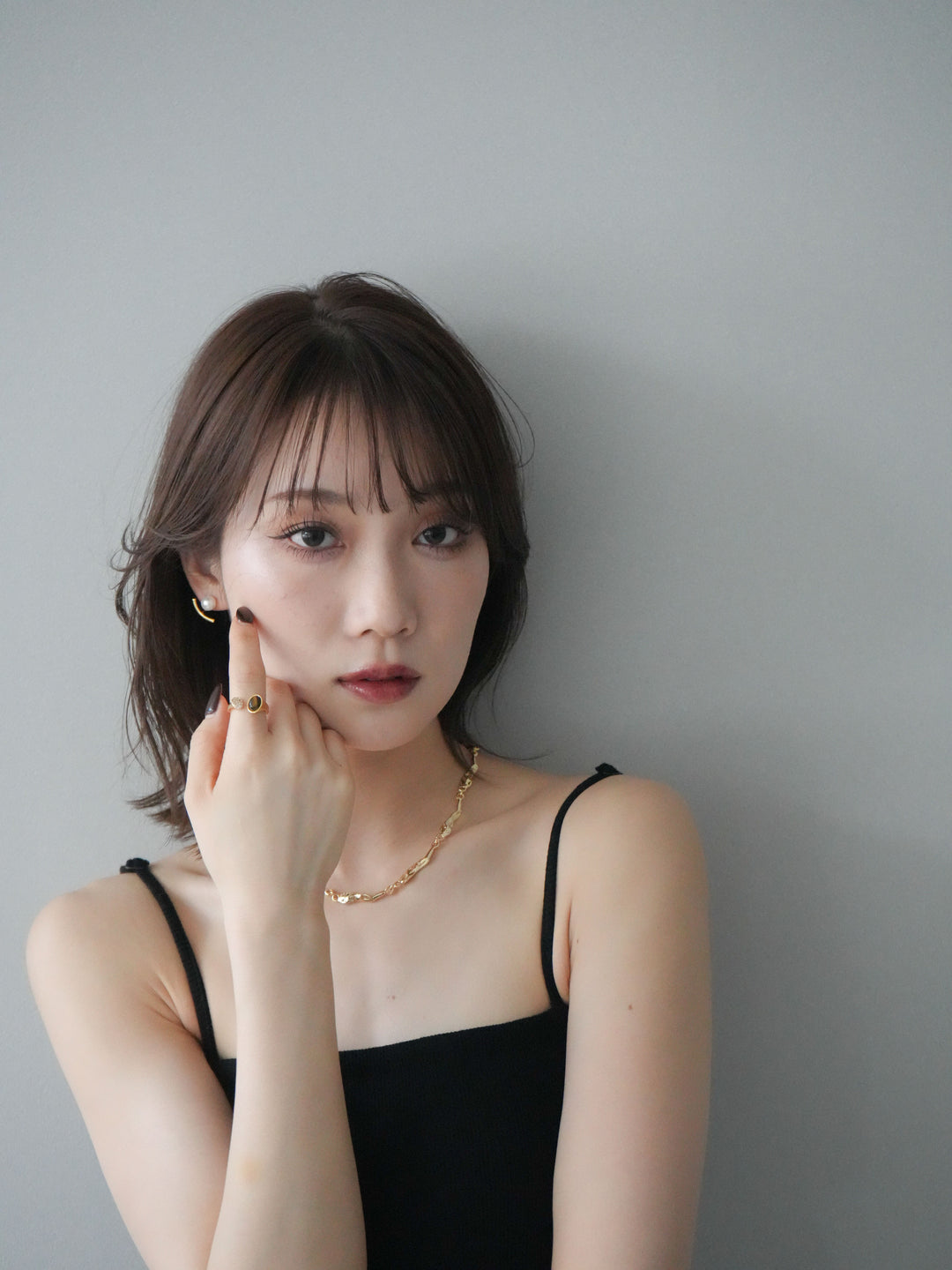 [予約]2WAYパールモチーフピアス/gold