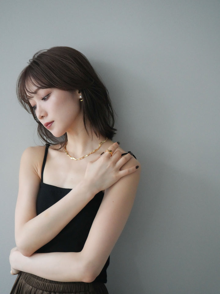 [予約]2WAYパールモチーフピアス/gold