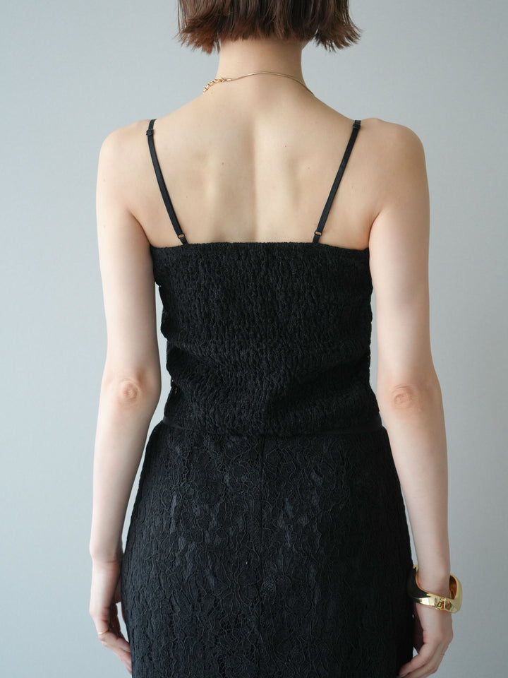 [SET]フルレースキャミ＆IラインスカートSET UP