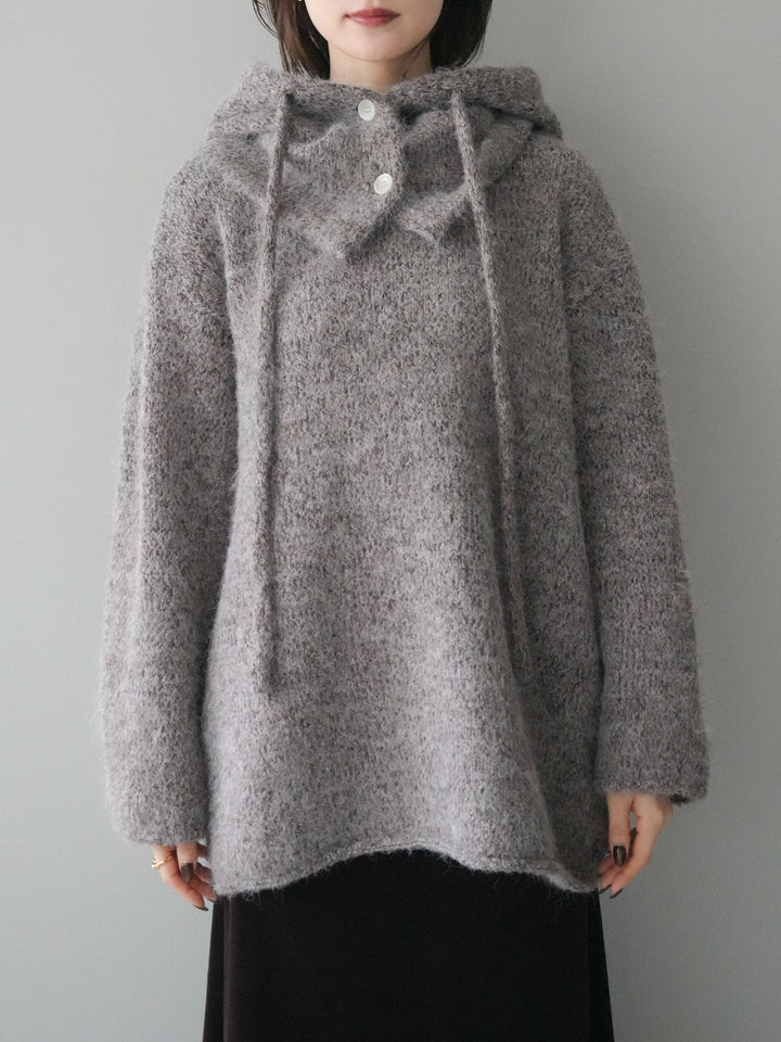 [予約]バラクラバSETニットプルオーバー/brown