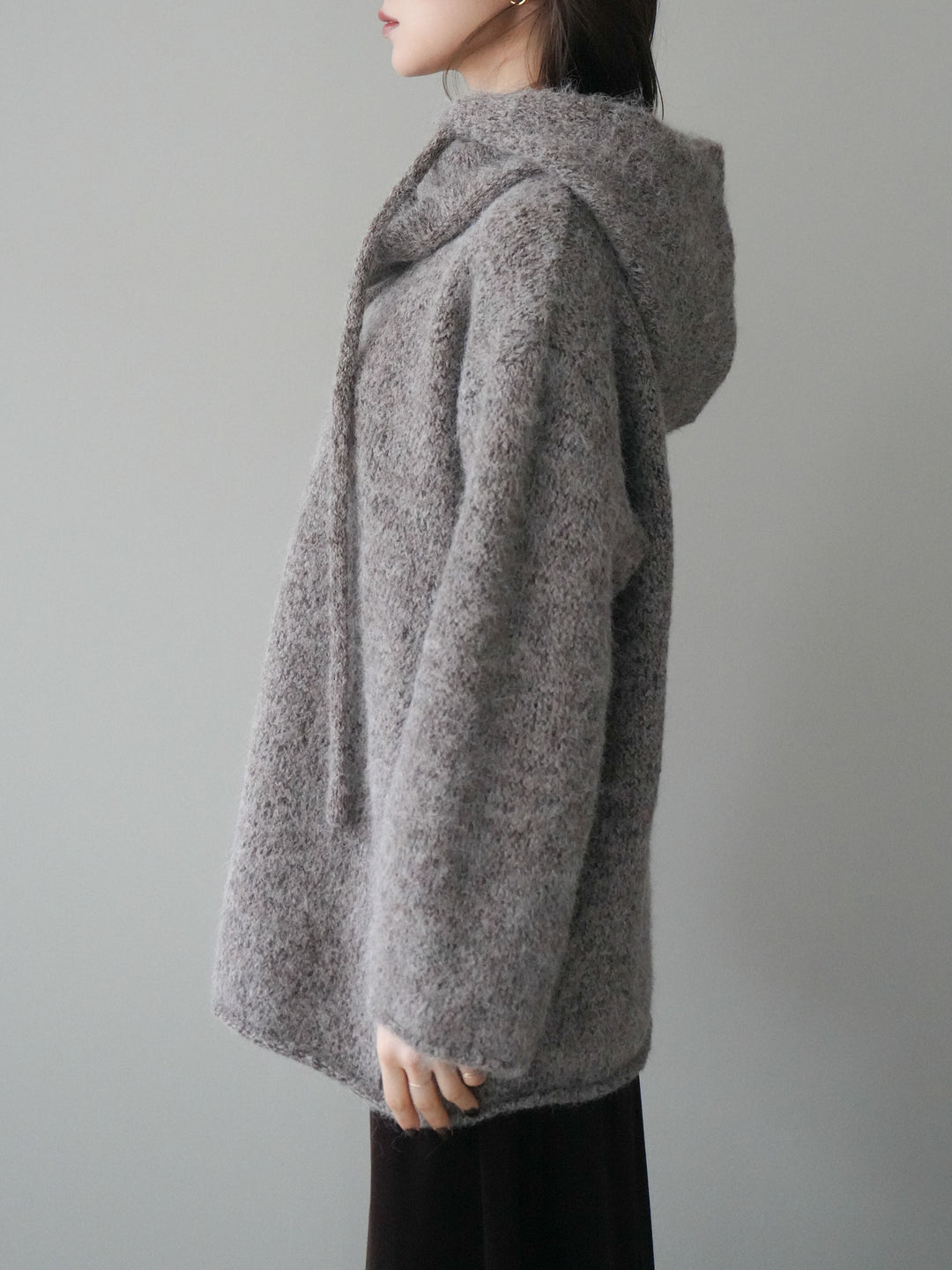 [予約]バラクラバSETニットプルオーバー/brown