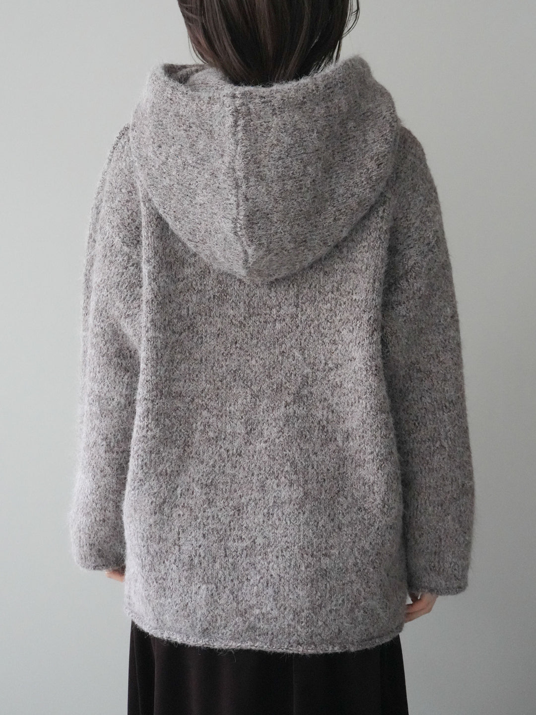 [予約]バラクラバSETニットプルオーバー/brown