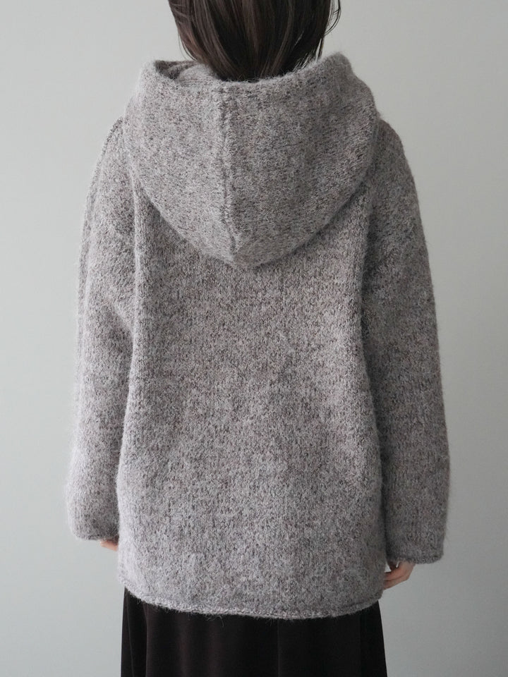 [予約]バラクラバSETニットプルオーバー/brown