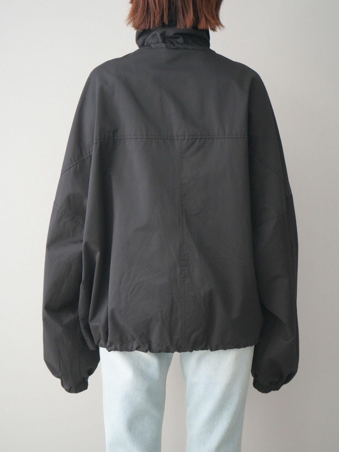 [予約]ビッグポケットコットンナイロンジップブルゾン/black