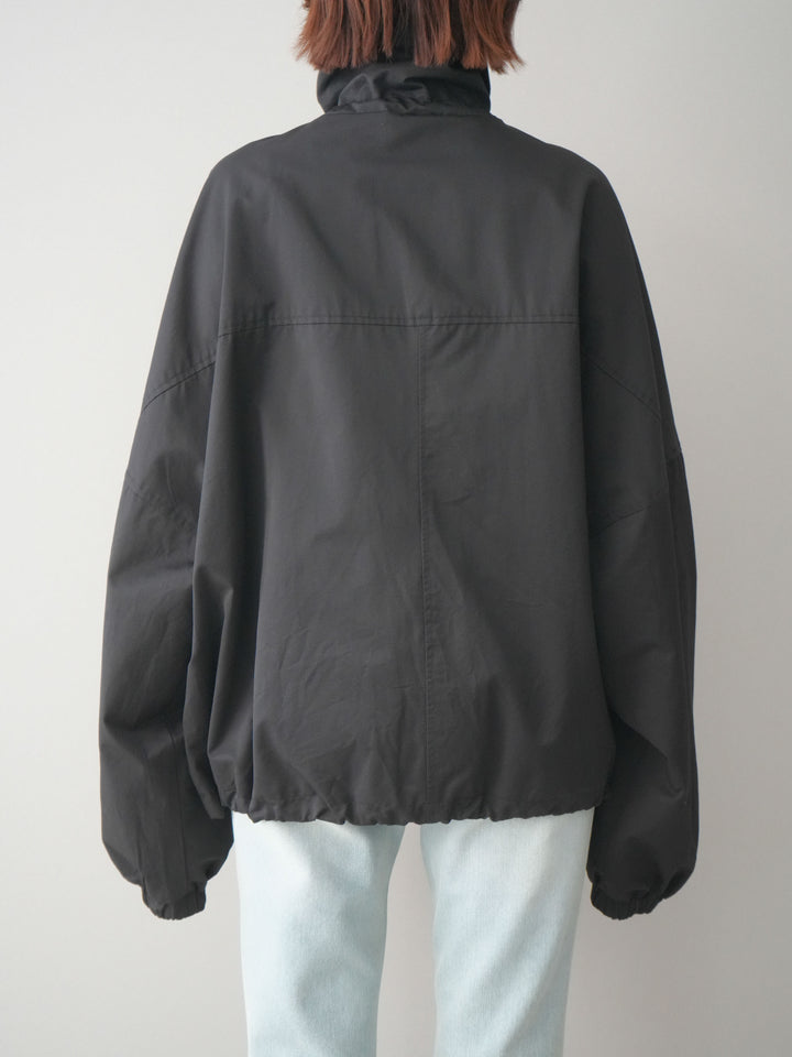 [予約]ビッグポケットコットンナイロンジップブルゾン/black