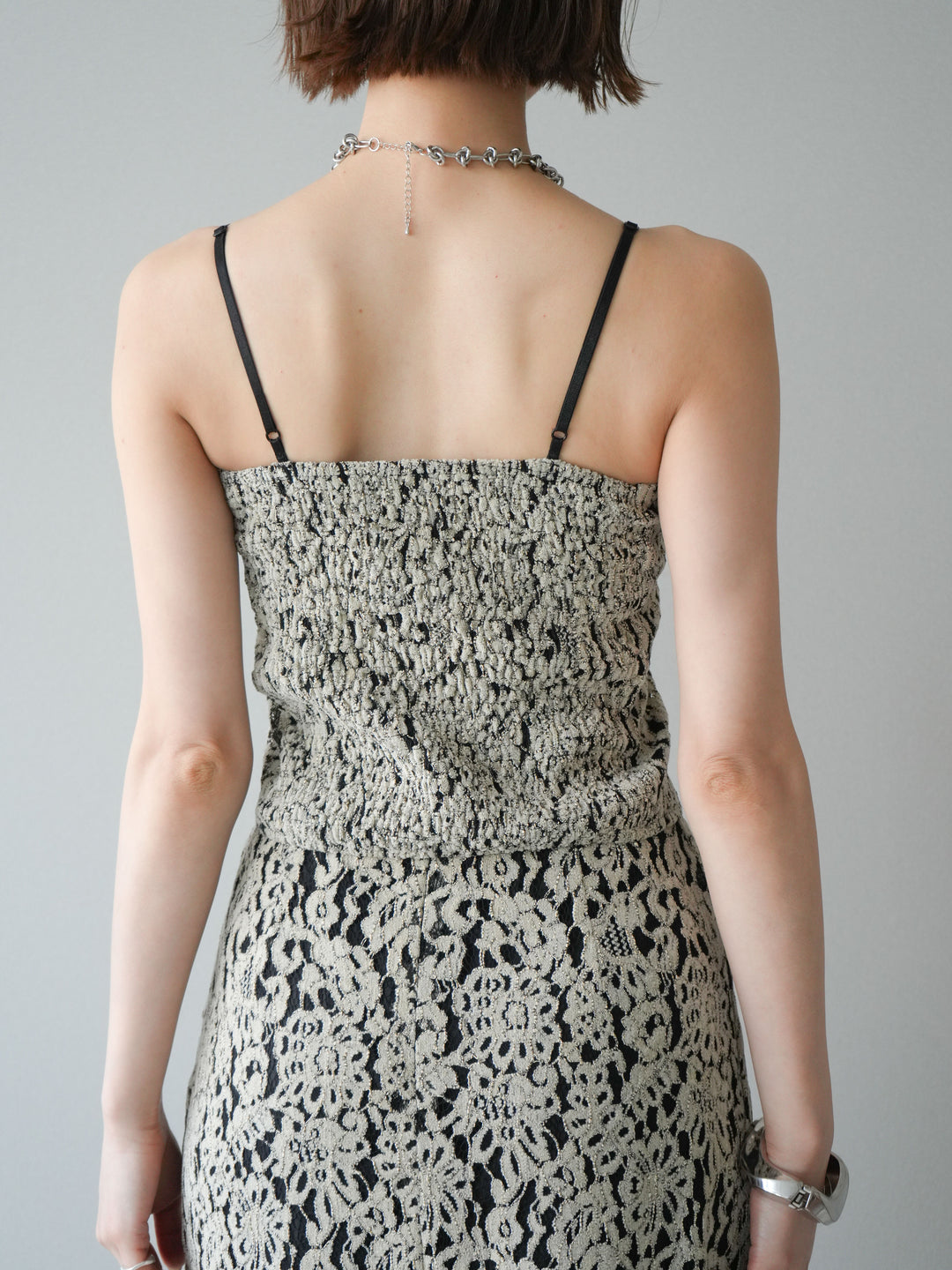 [SET]フルレースキャミ＆IラインスカートSET UP