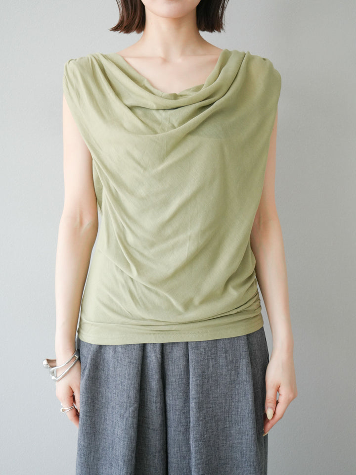 【預購】串珠鏈垂墜上衣/卡其色