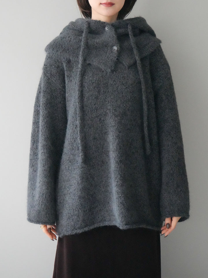 [予約]バラクラバSETニットプルオーバー/darkgray