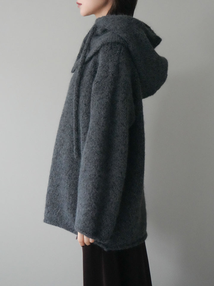 [予約]バラクラバSETニットプルオーバー/darkgray