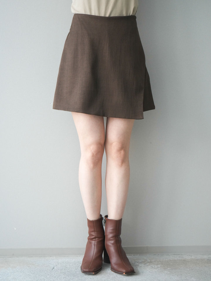 [予約]TRツイルラップデザインショートパンツ/brown