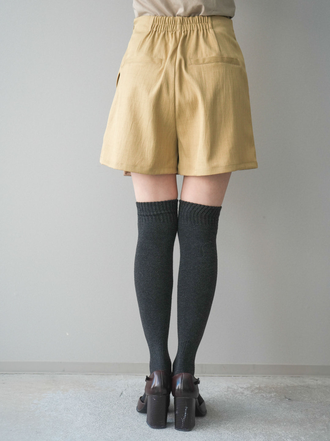 [予約]TRツイルラップデザインショートパンツ/beige