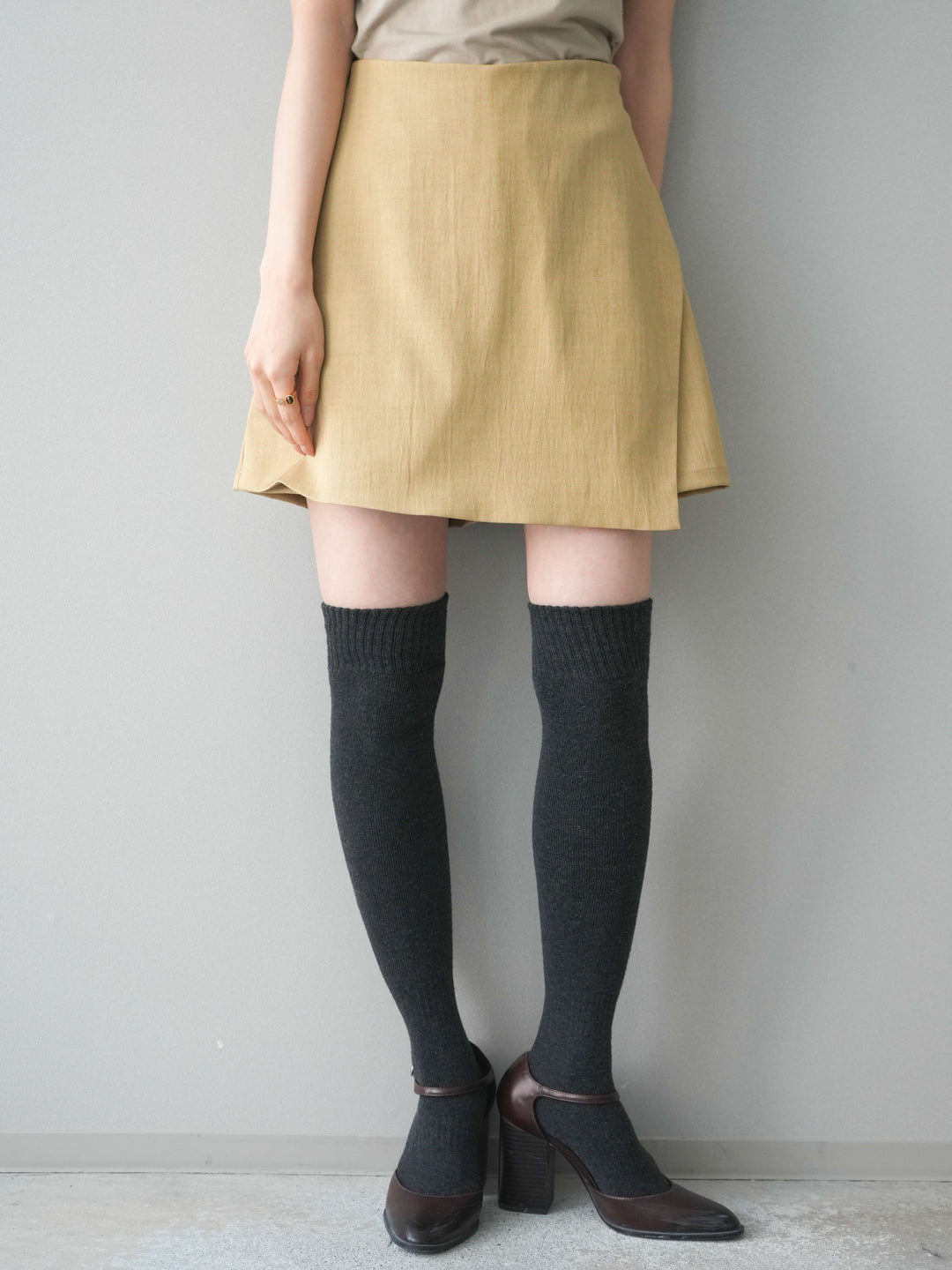 [予約]TRツイルラップデザインショートパンツ/beige