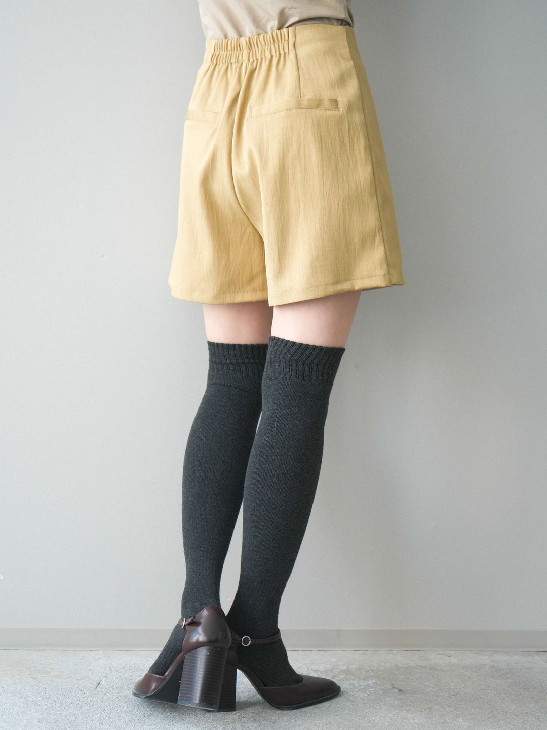 [予約]TRツイルラップデザインショートパンツ/beige
