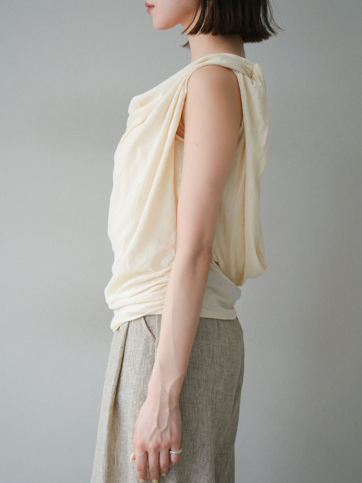 [預訂] 串珠鏈垂墜上衣/象牙色