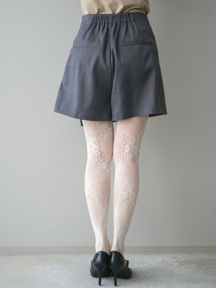 [予約]TRツイルラップデザインショートパンツ/charcoal