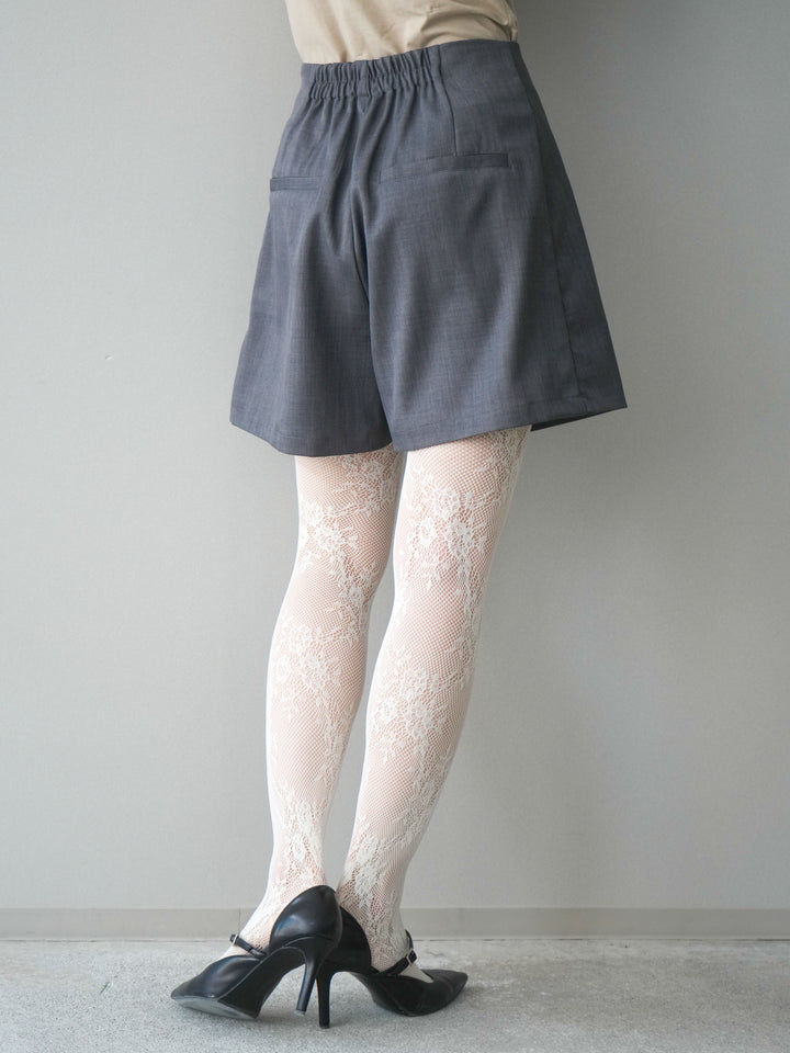 [予約]TRツイルラップデザインショートパンツ/charcoal