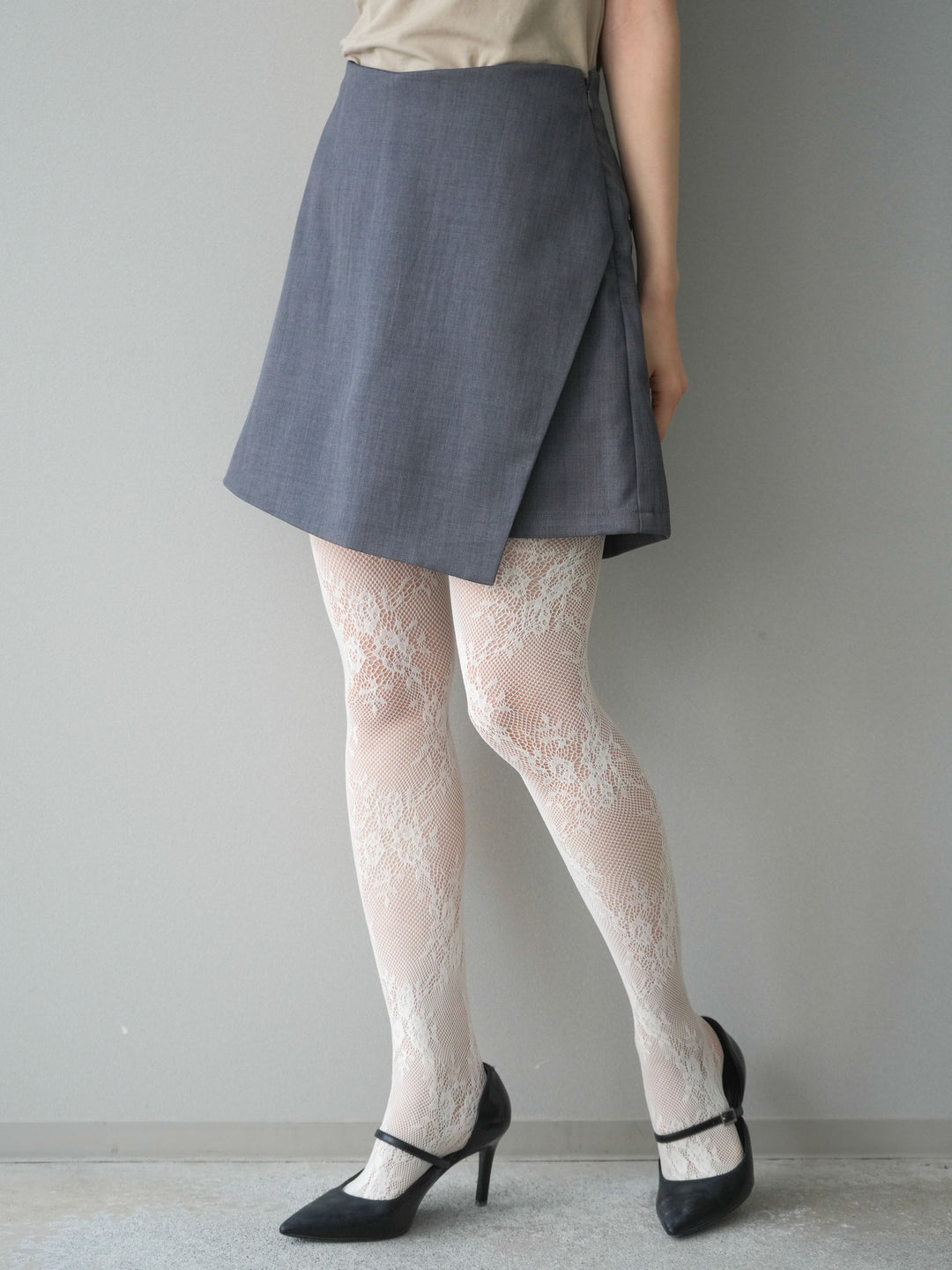 [予約]TRツイルラップデザインショートパンツ/charcoal
