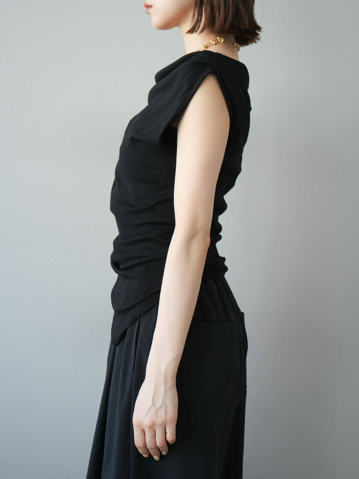 [SET]タックデザイントップス＆ビーズベルト付きパンツSET UP(2set)