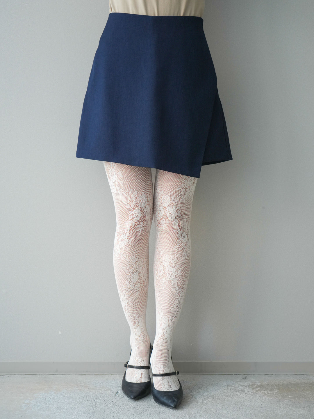 [予約]TRツイルラップデザインショートパンツ/navy