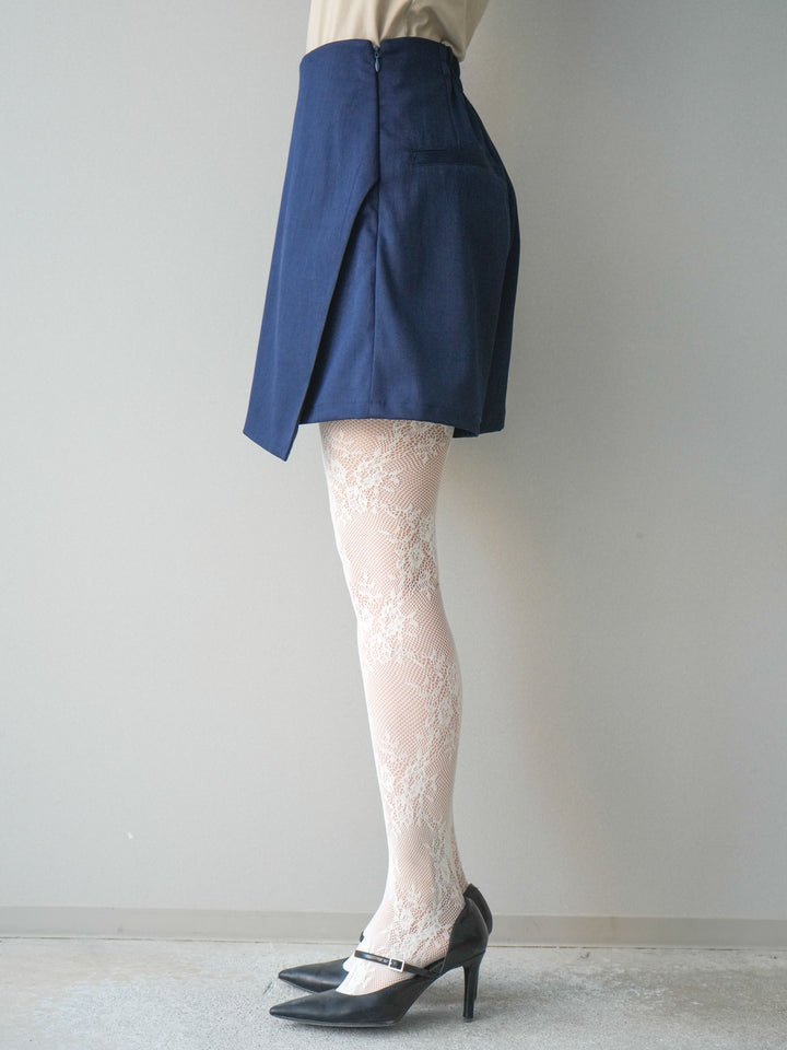 [予約]TRツイルラップデザインショートパンツ/navy