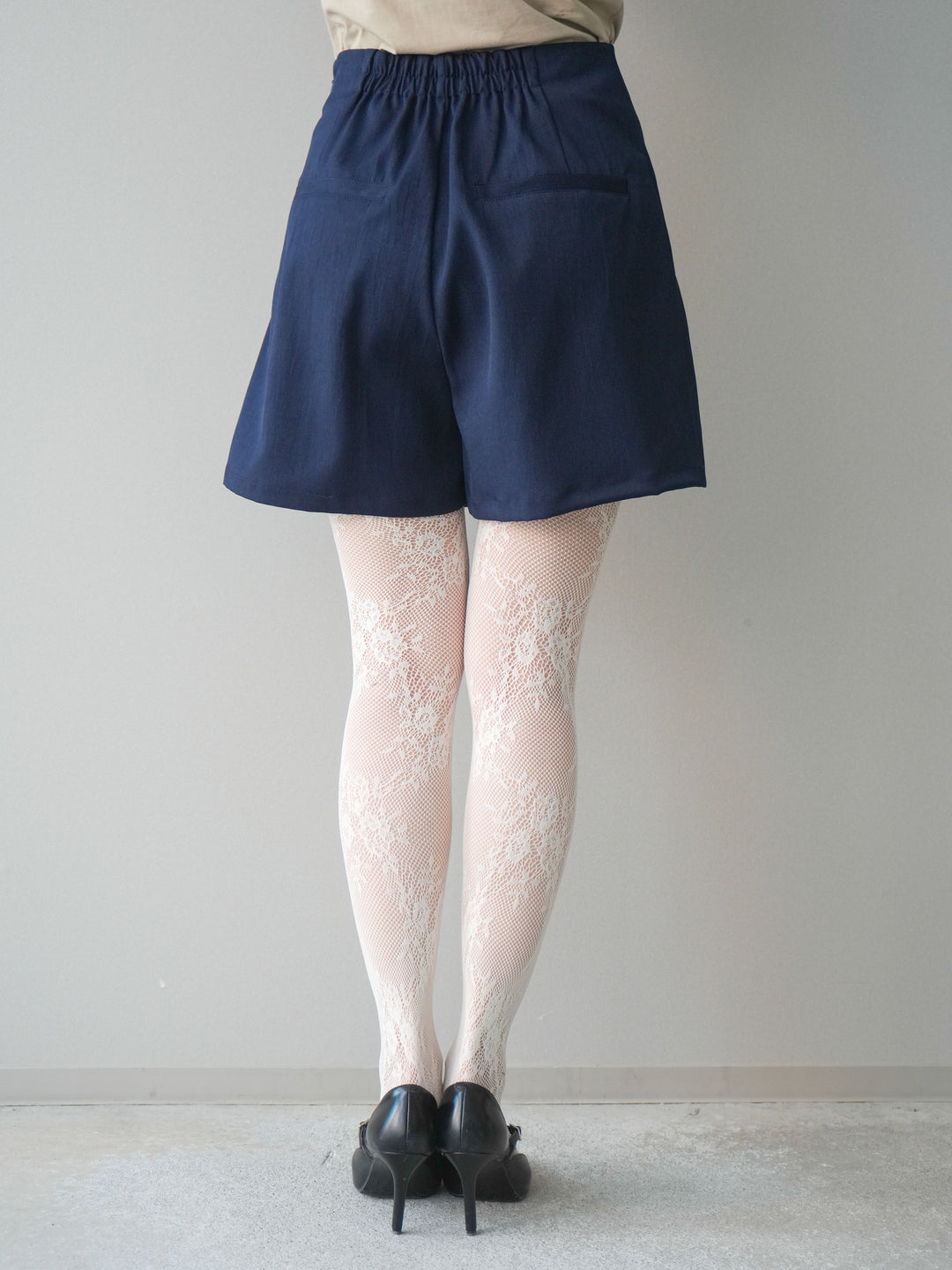 [予約]TRツイルラップデザインショートパンツ/navy