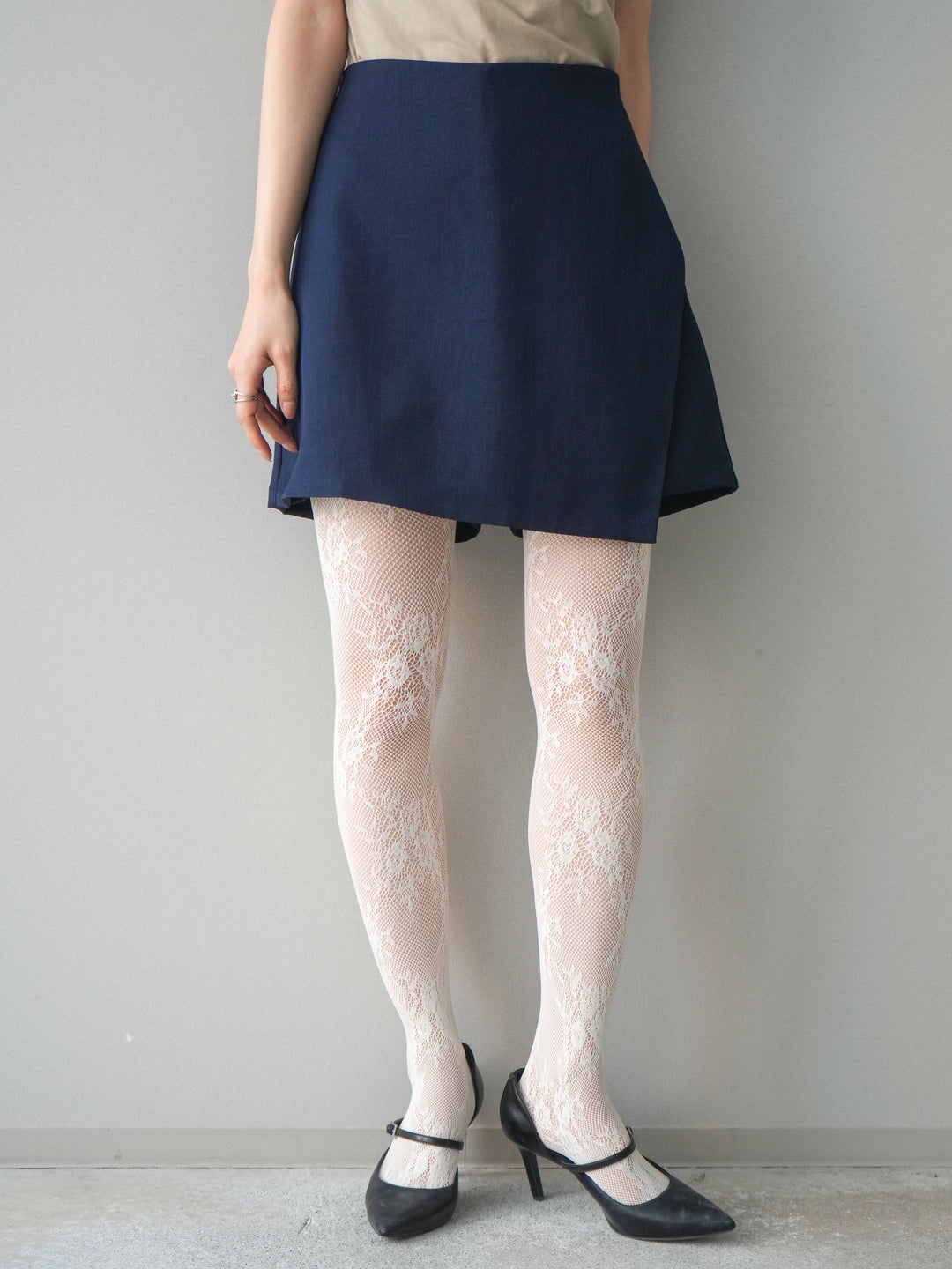 [予約]TRツイルラップデザインショートパンツ/navy