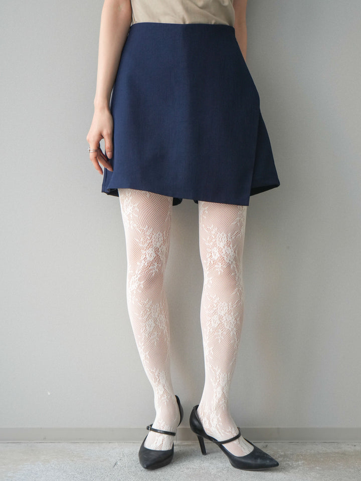 [予約]TRツイルラップデザインショートパンツ/navy