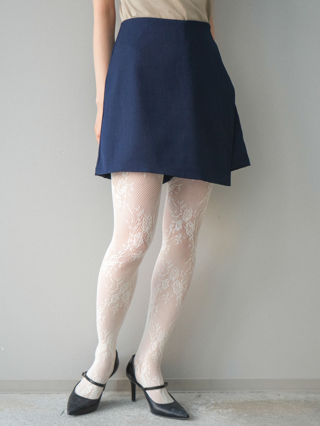 [予約]TRツイルラップデザインショートパンツ/navy