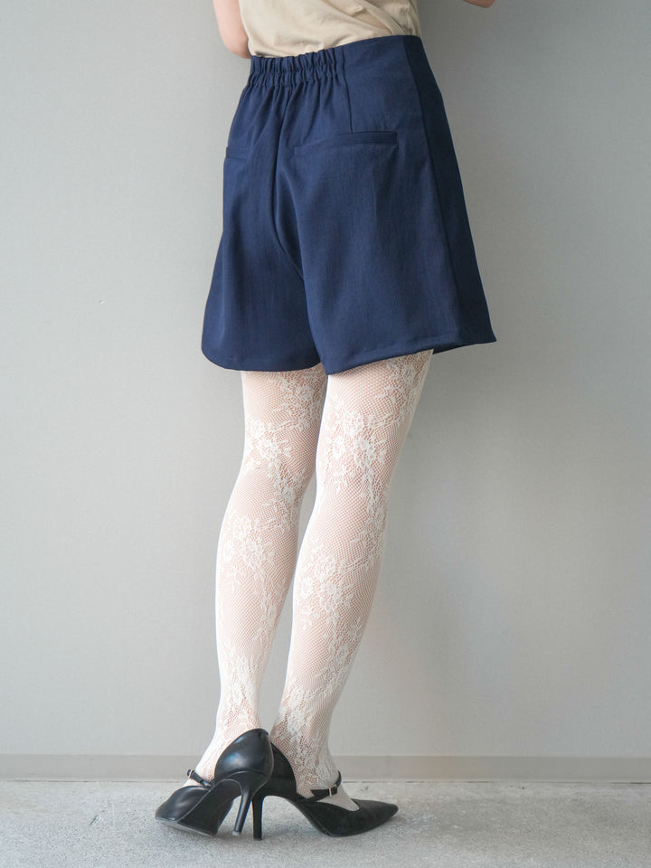 [予約]TRツイルラップデザインショートパンツ/navy