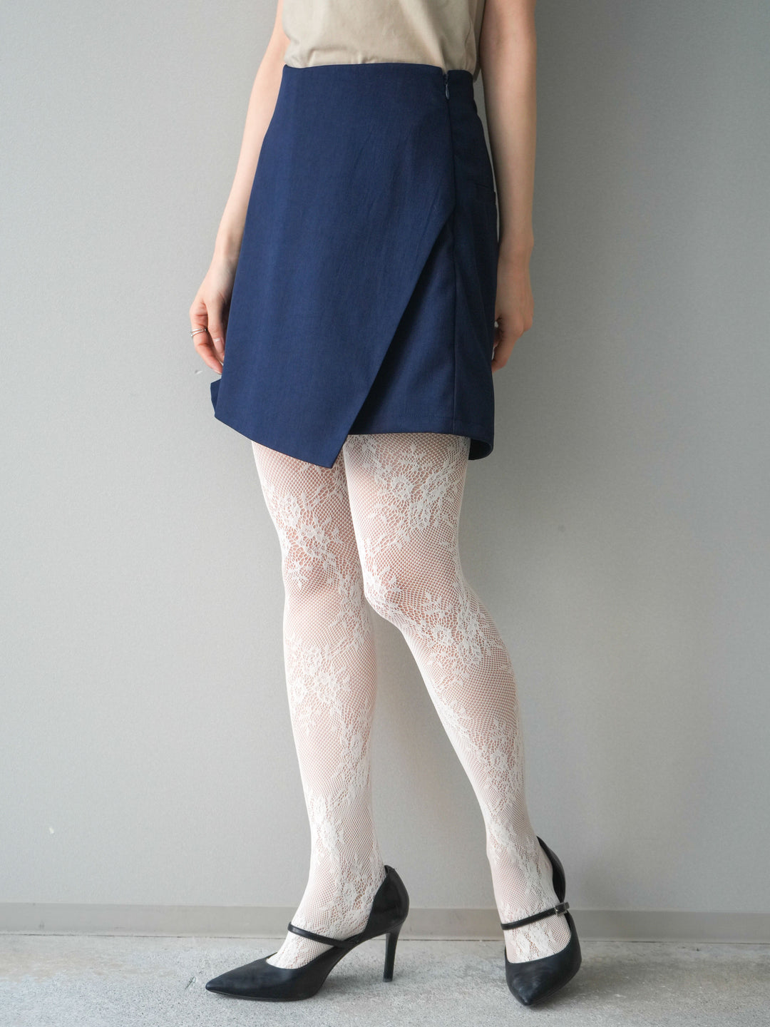 [予約]TRツイルラップデザインショートパンツ/navy