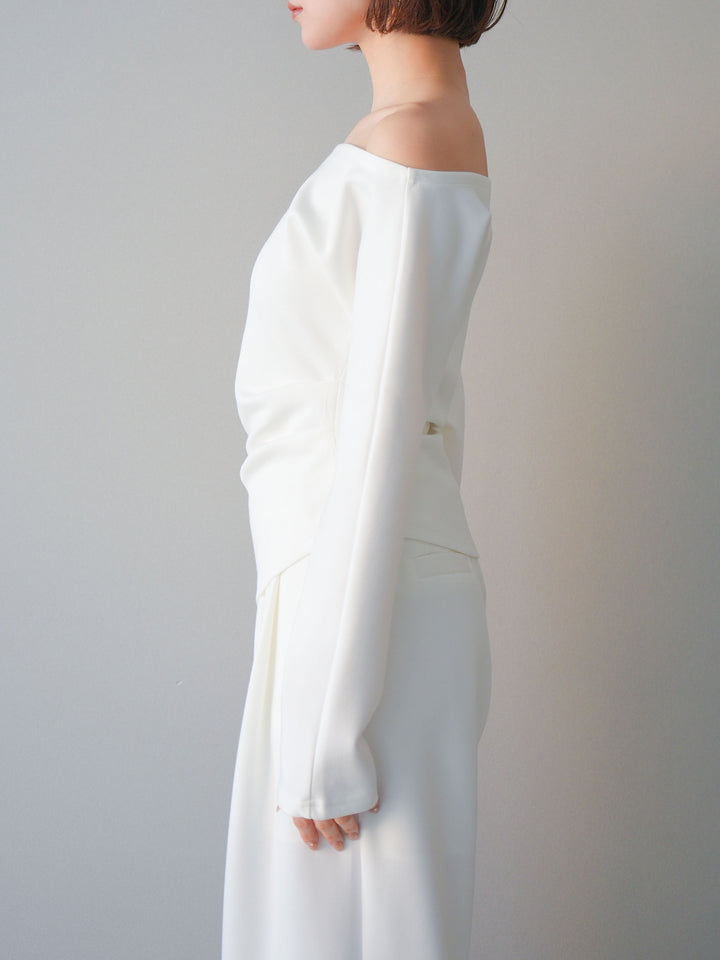 [SET]ライトポンチワンショルタックトップス＆パンツSETUP