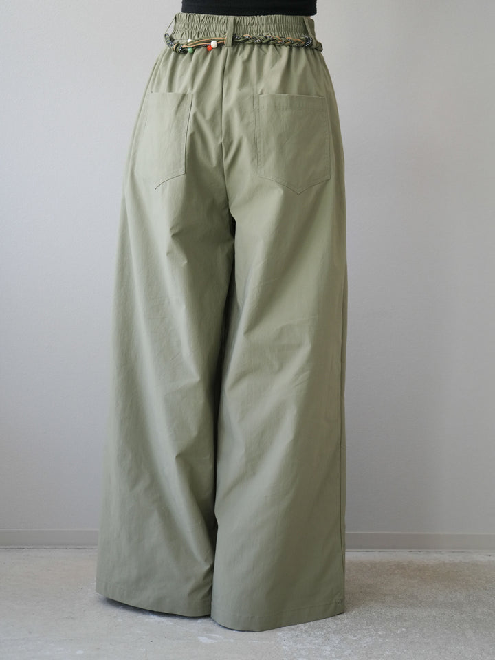 [SET]タックデザイントップス＆ビーズベルト付きパンツSET UP(2set)