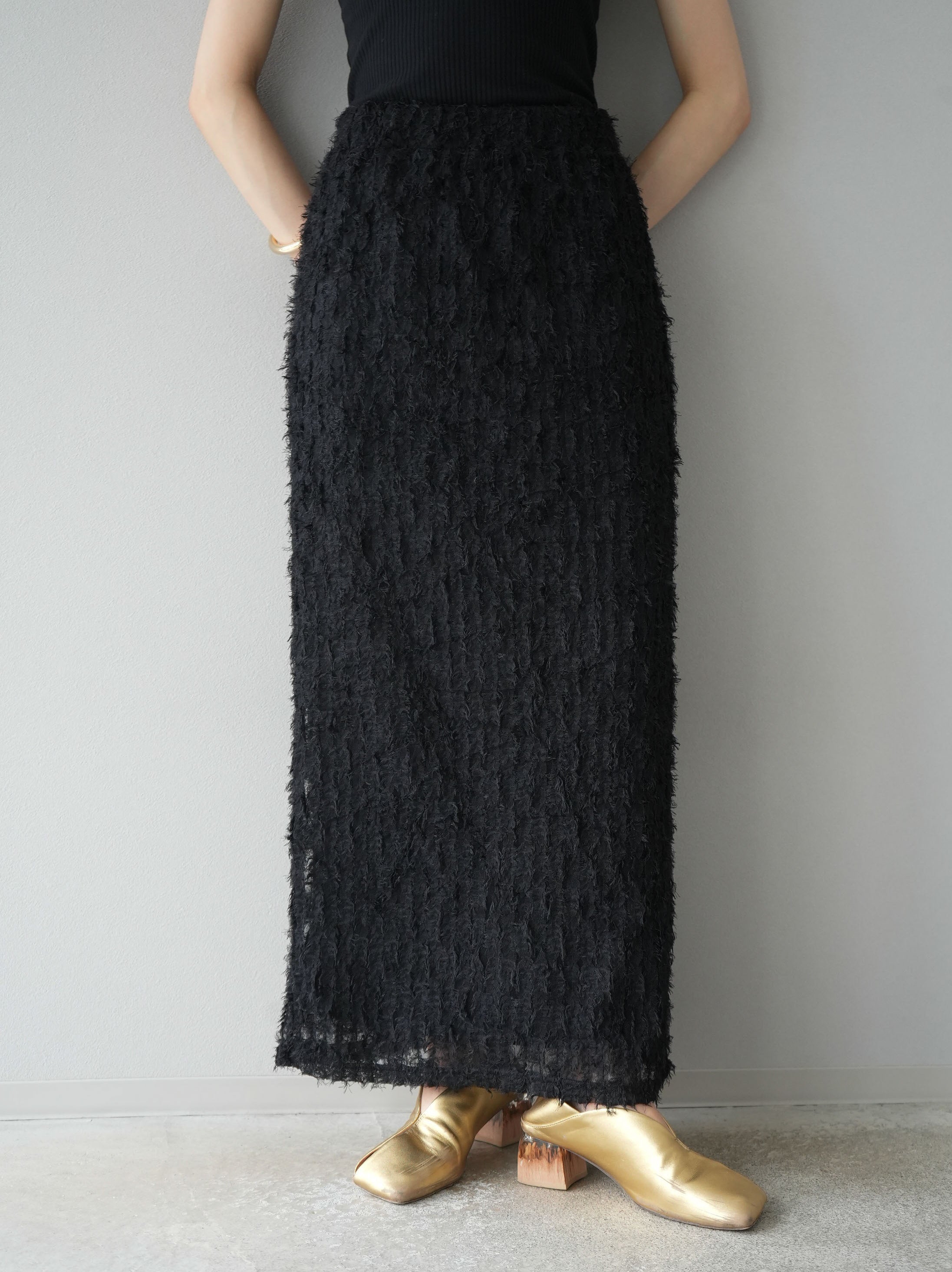 【BLAMINK】タイトスカート チュール 定価110,000円 trim_fce_item661112272b6f8.jpg