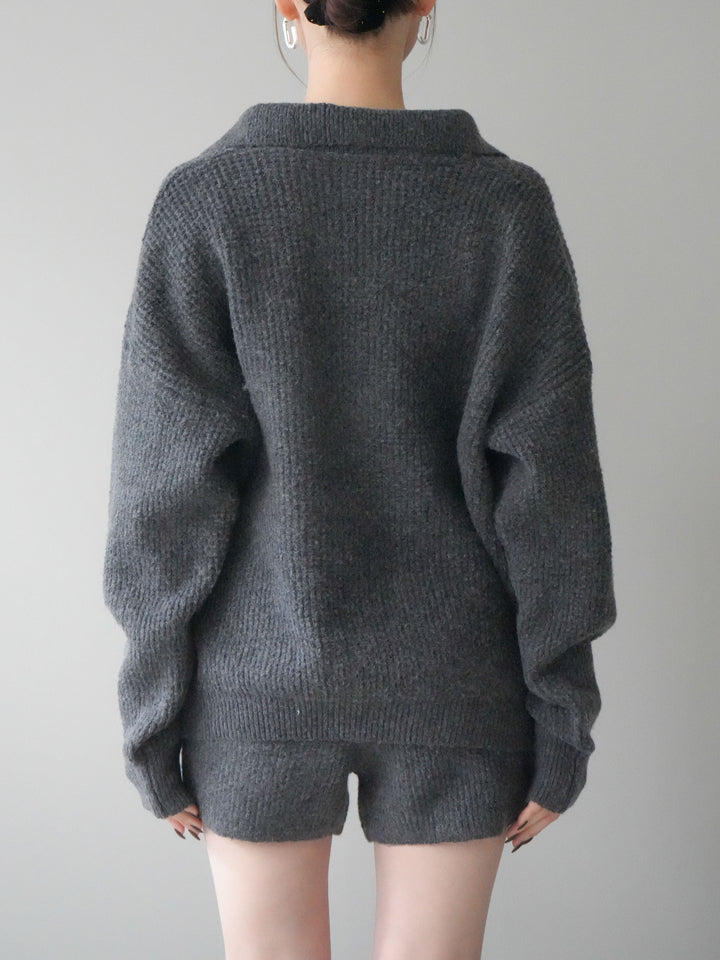 [SET]ポロニットプルオーバー＆ショートパンツSET UP